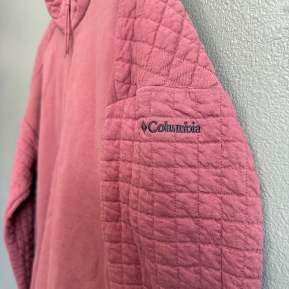 Columbia women’s quilted Castle Hill Tunic mock neck 1/4 zip pink XL - Picture 4 of 7
